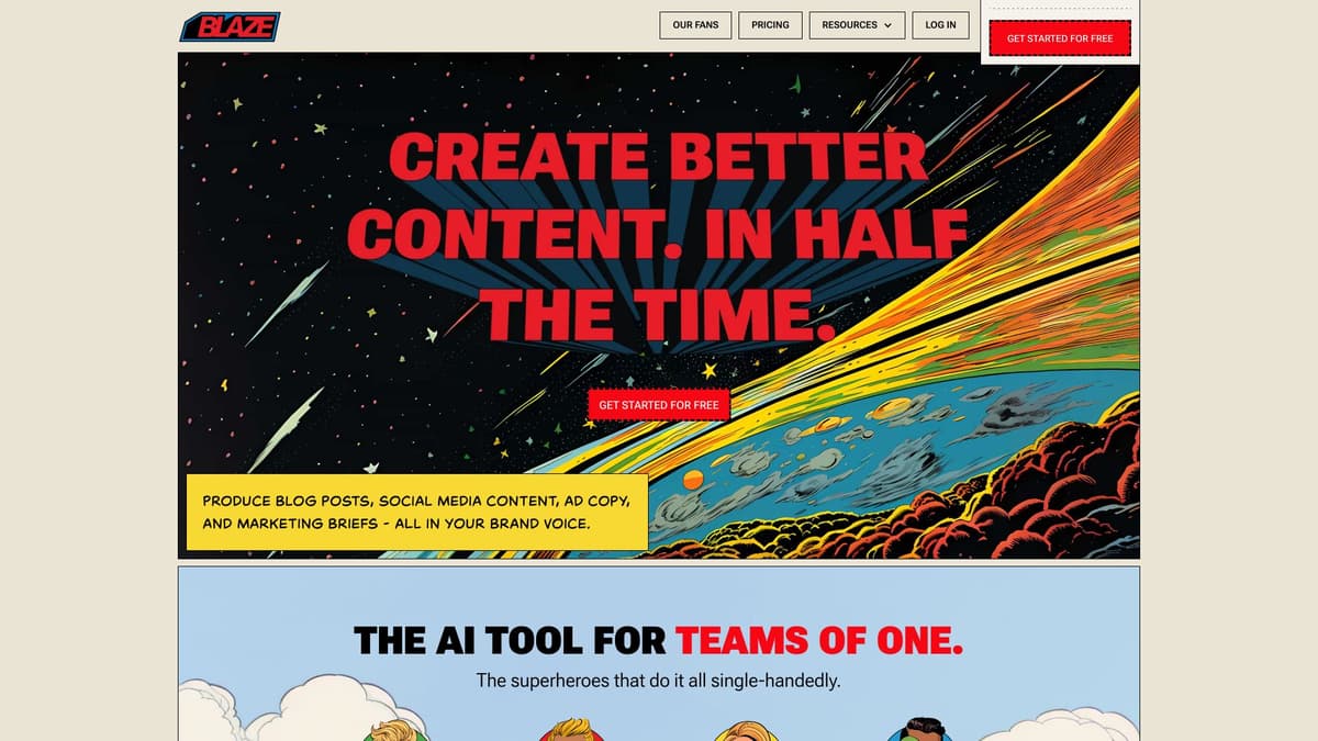 Blaze screenshot 1