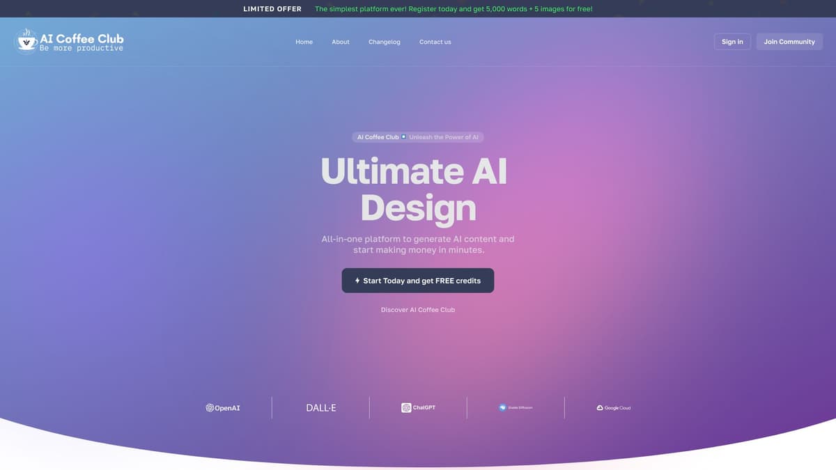 AI Coffee Club screenshot 1