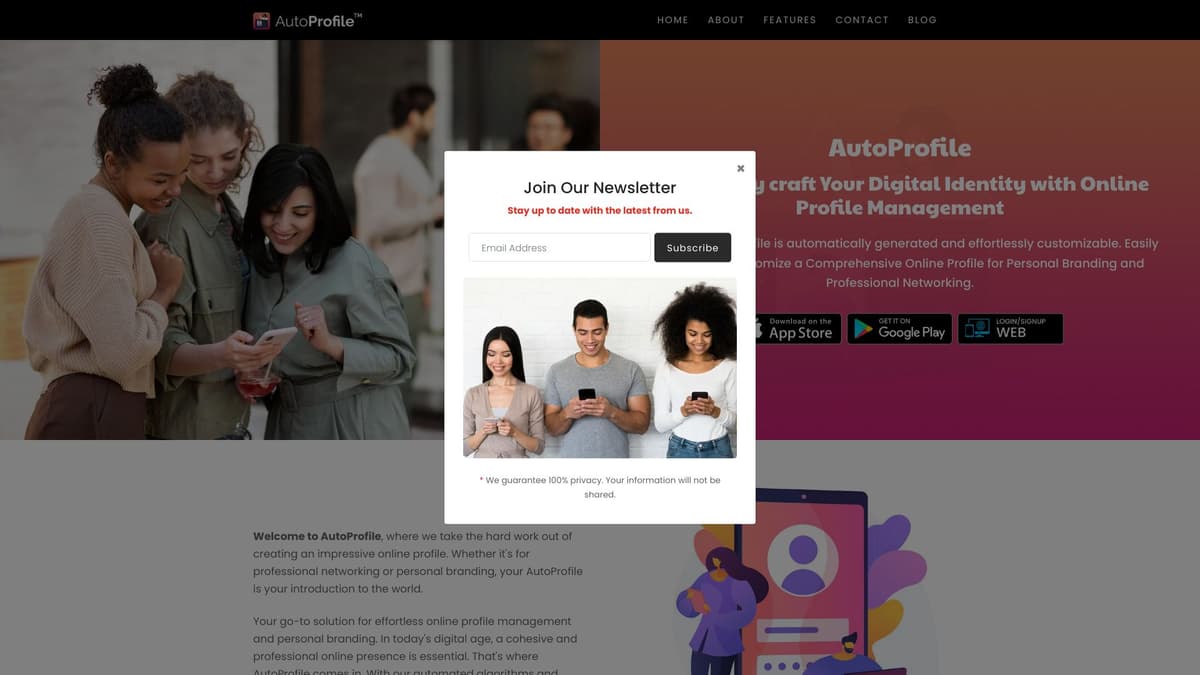 AutoProfile screenshot 1