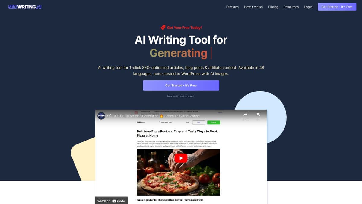 SEO Writing AI screenshot 1