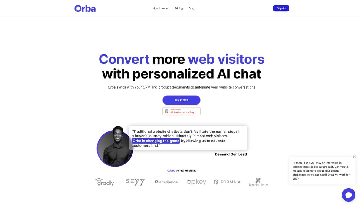 Orba screenshot 1