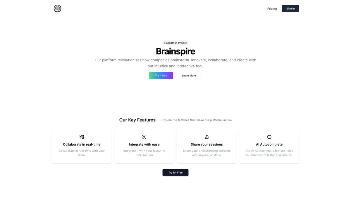 Brainspire screenshot 1