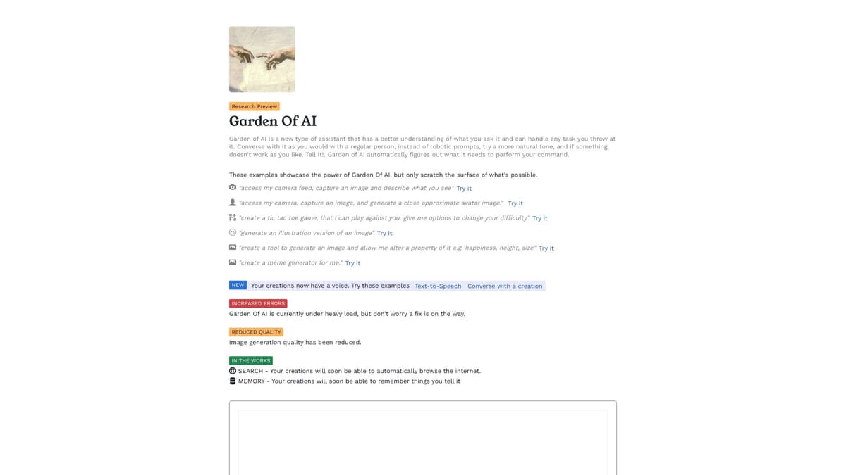 Garden Of AI screenshot 1