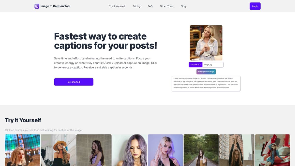 Image to Caption Tool screenshot 1
