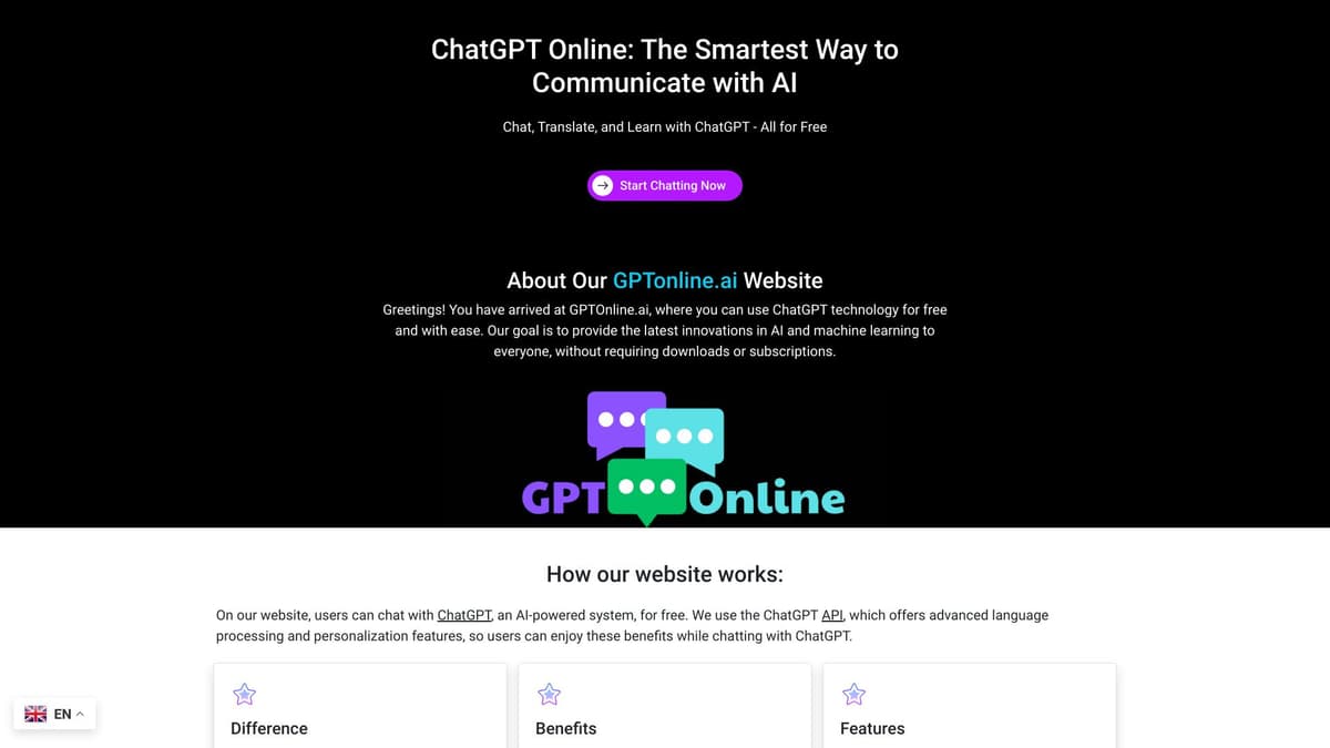 GPTOnline.ai screenshot 1
