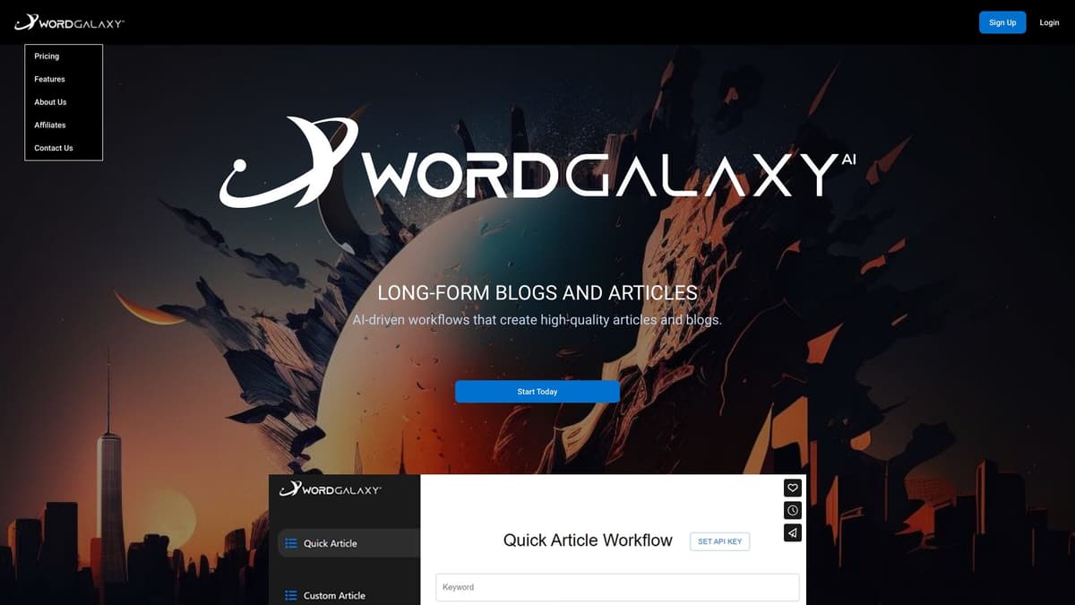 Wordgalaxy screenshot 1