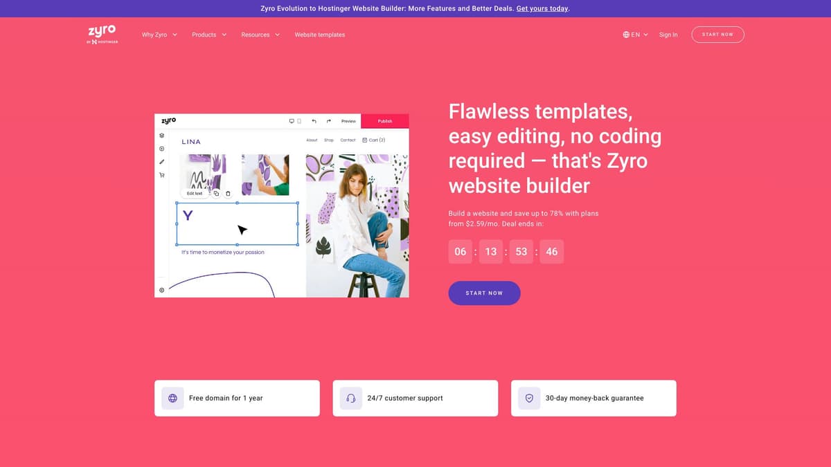 Hostinger Website Builder screenshot 1