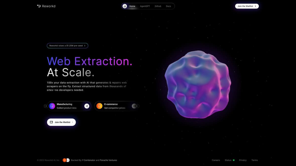 Reworkd screenshot 1