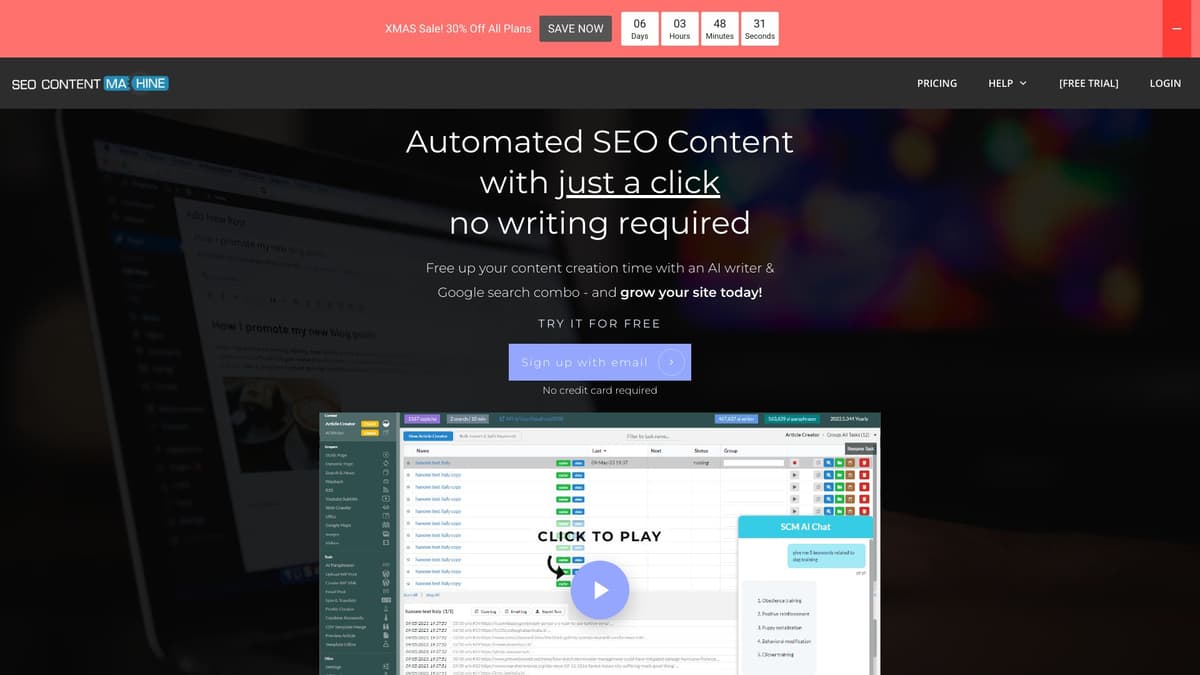 SEO Content Machine screenshot 1
