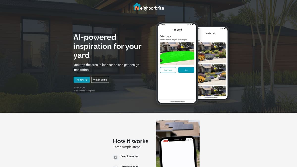 Neighborbrite screenshot 1