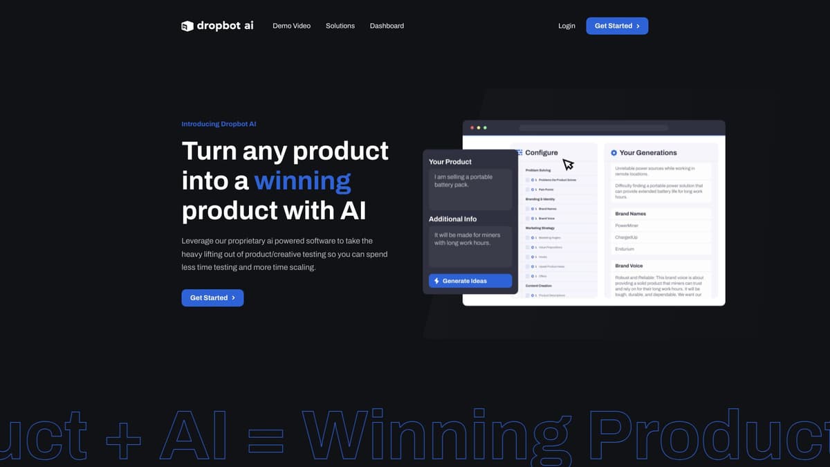 Dropbotai screenshot 1
