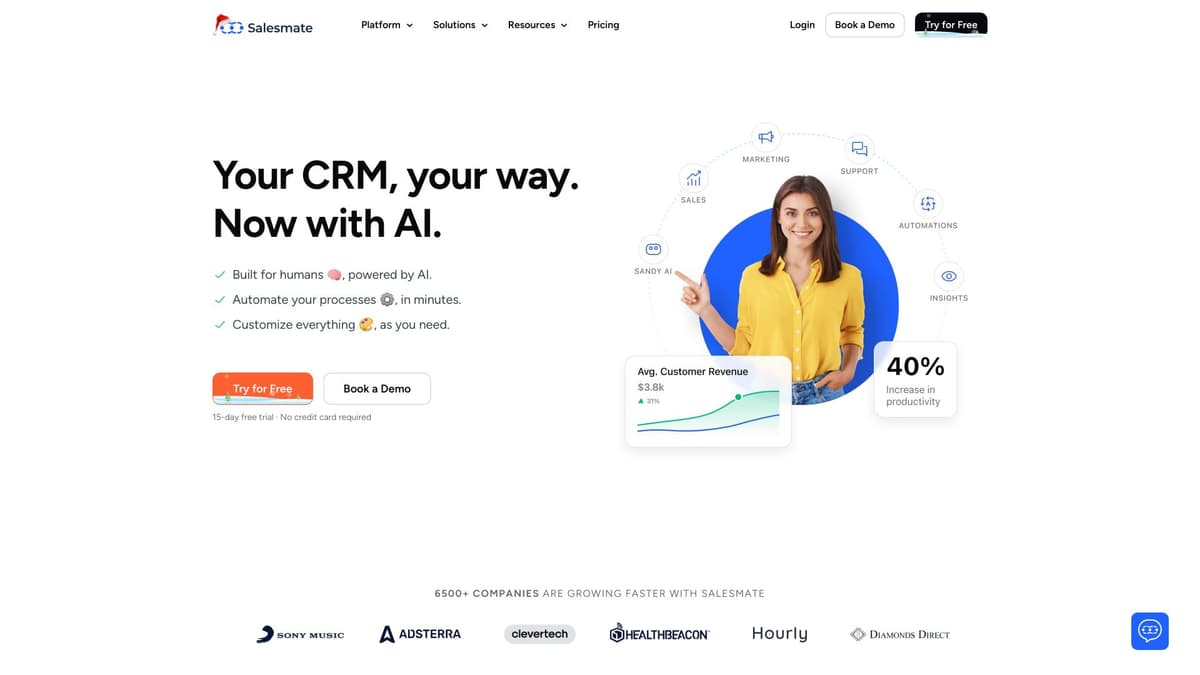 Salesmate screenshot 1