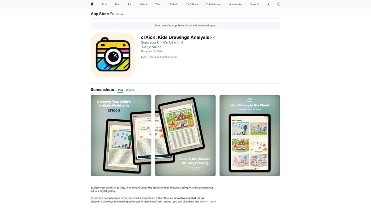 crAion: Kids Drawings Analysis screenshot 1