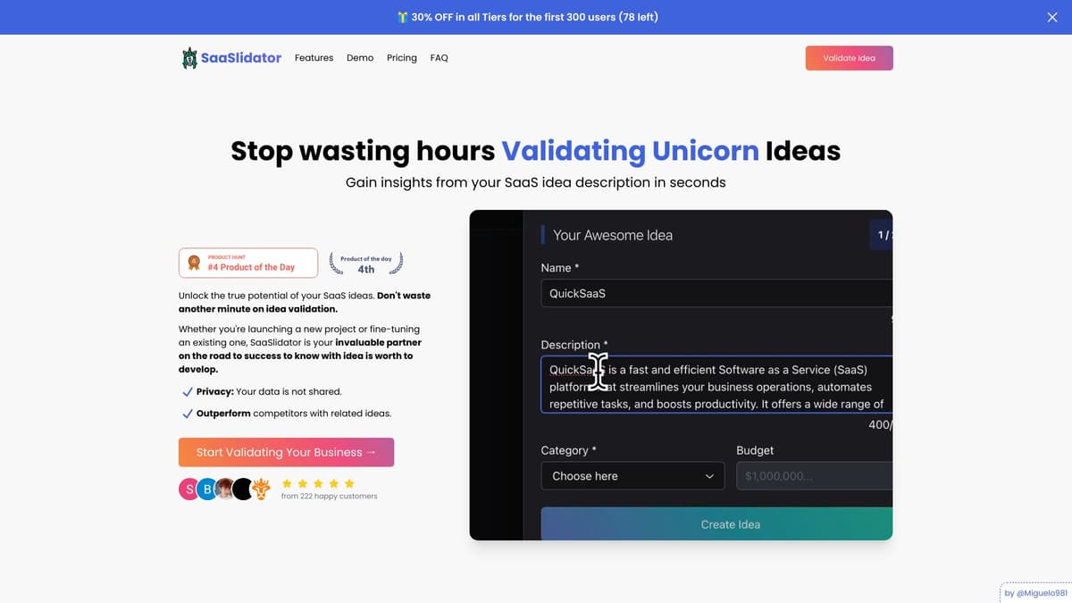 SaaSlidator screenshot 1
