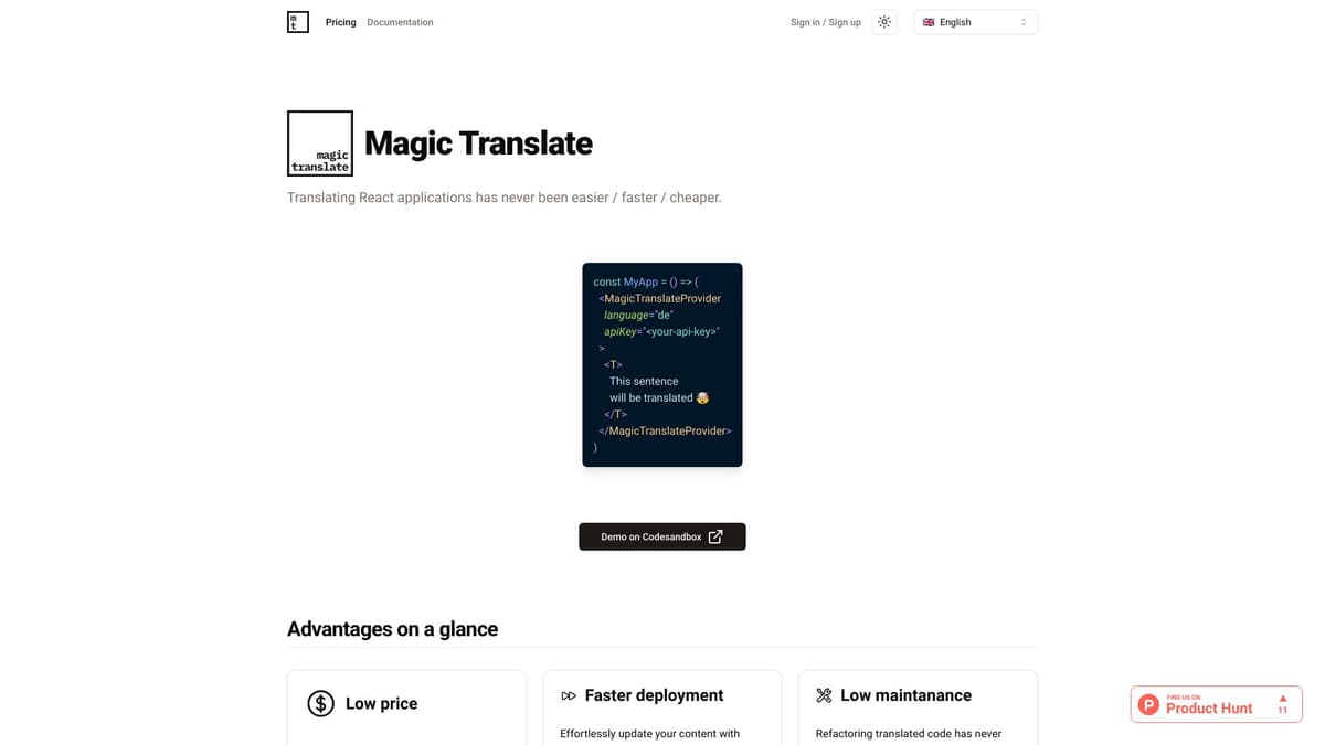 Magic Translate screenshot 1