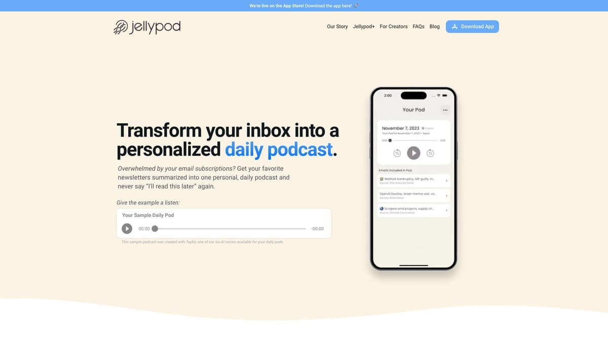 Jellypod screenshot 1