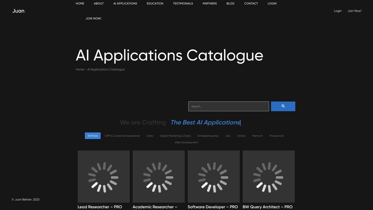 AI Applications Catalogue screenshot 1
