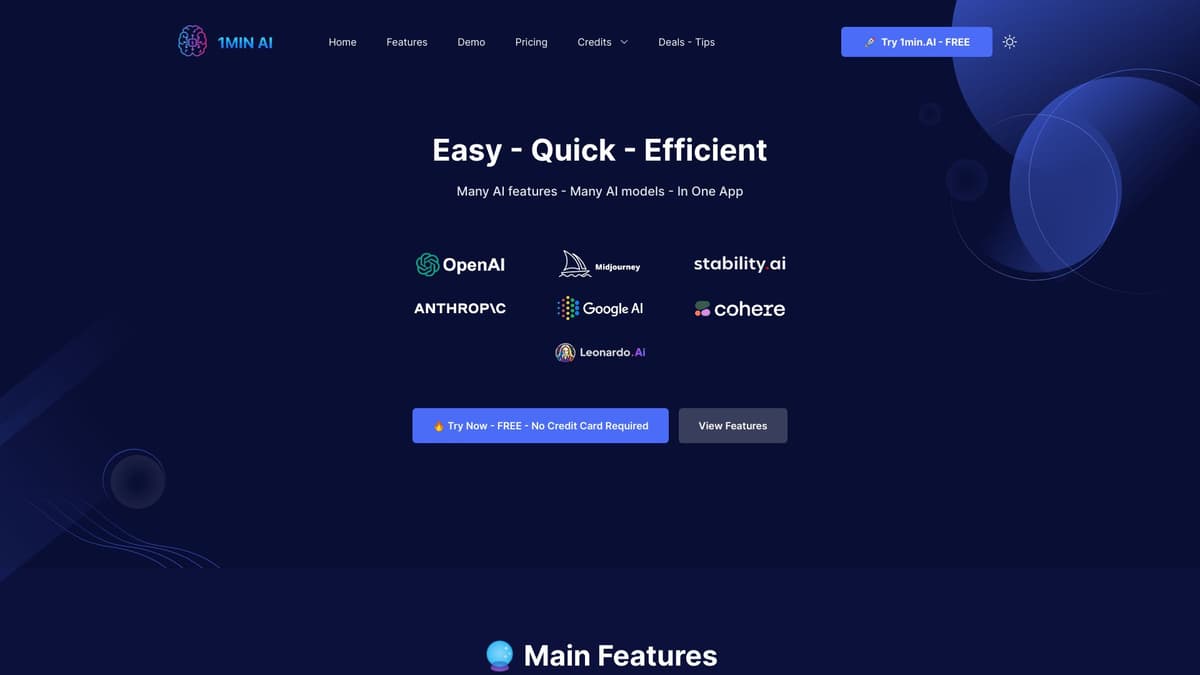 1min.AI screenshot 1