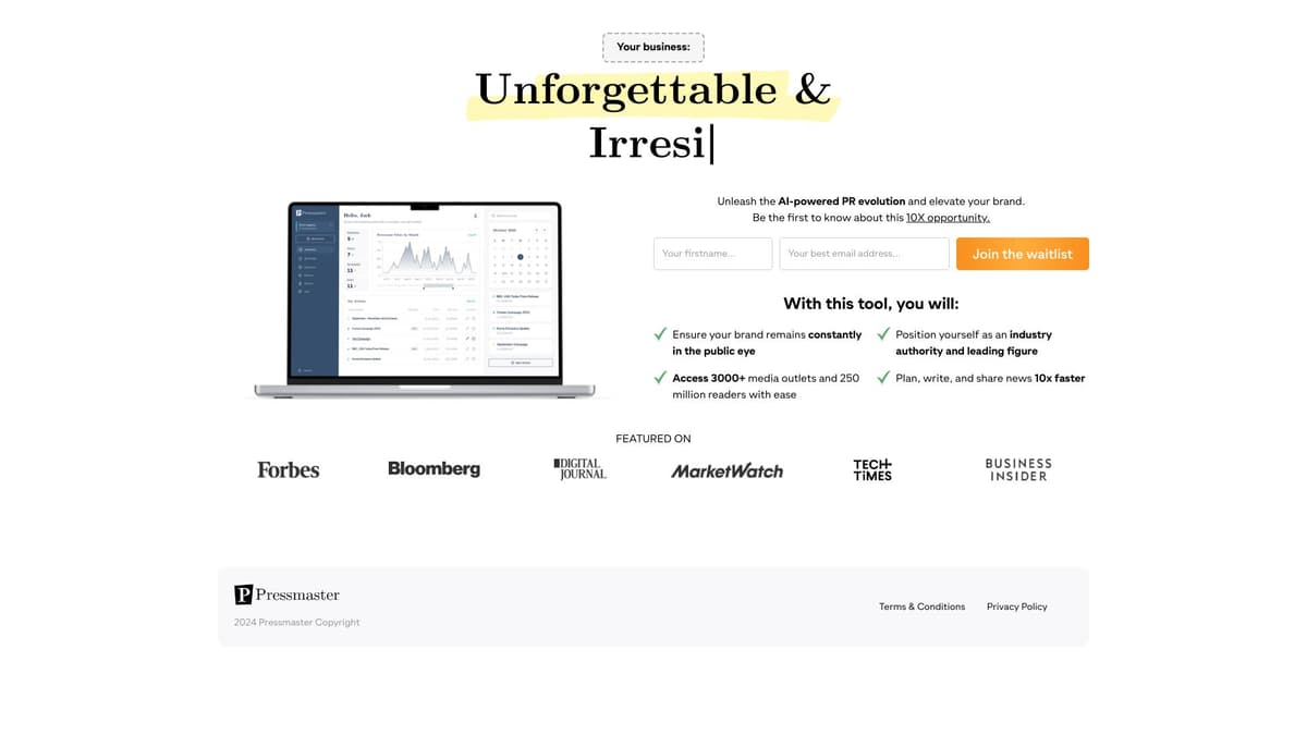 Pressmaster.ai screenshot 1