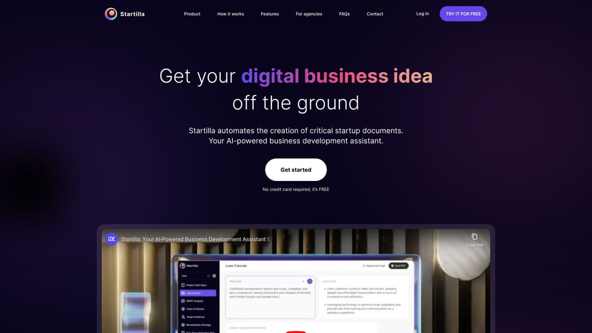 Startilla screenshot 1