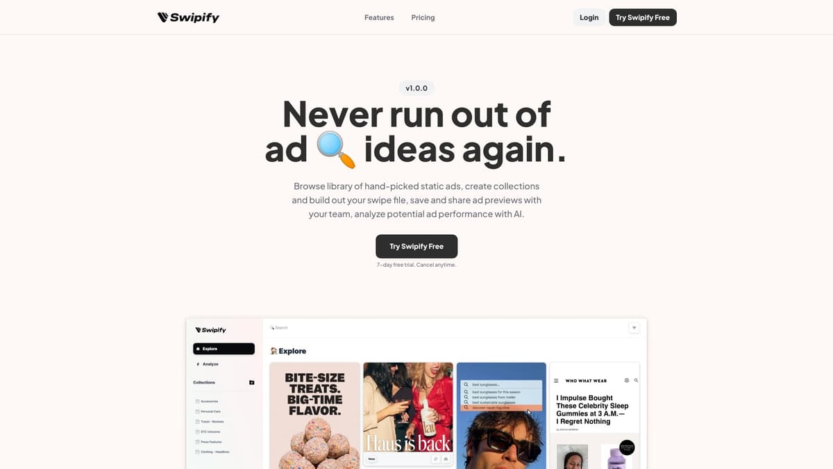 Swipify screenshot 1