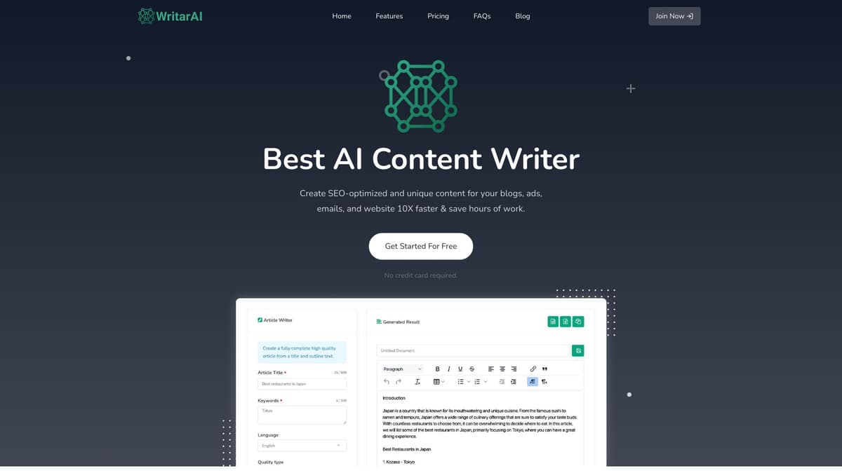 Writarai screenshot 1