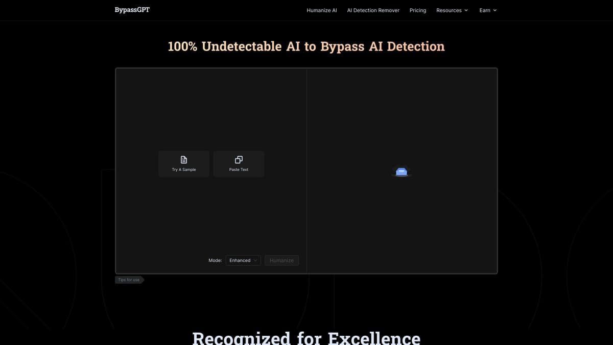 BypassGPT screenshot 1