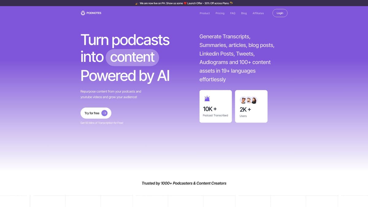 Podnotes screenshot 1