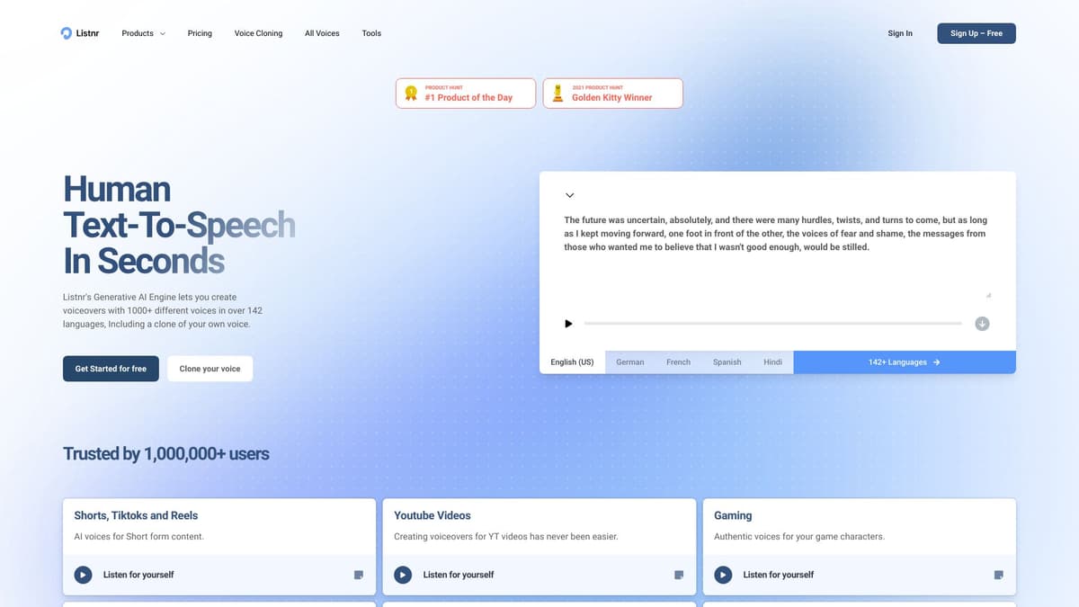 Listnr AI screenshot 1