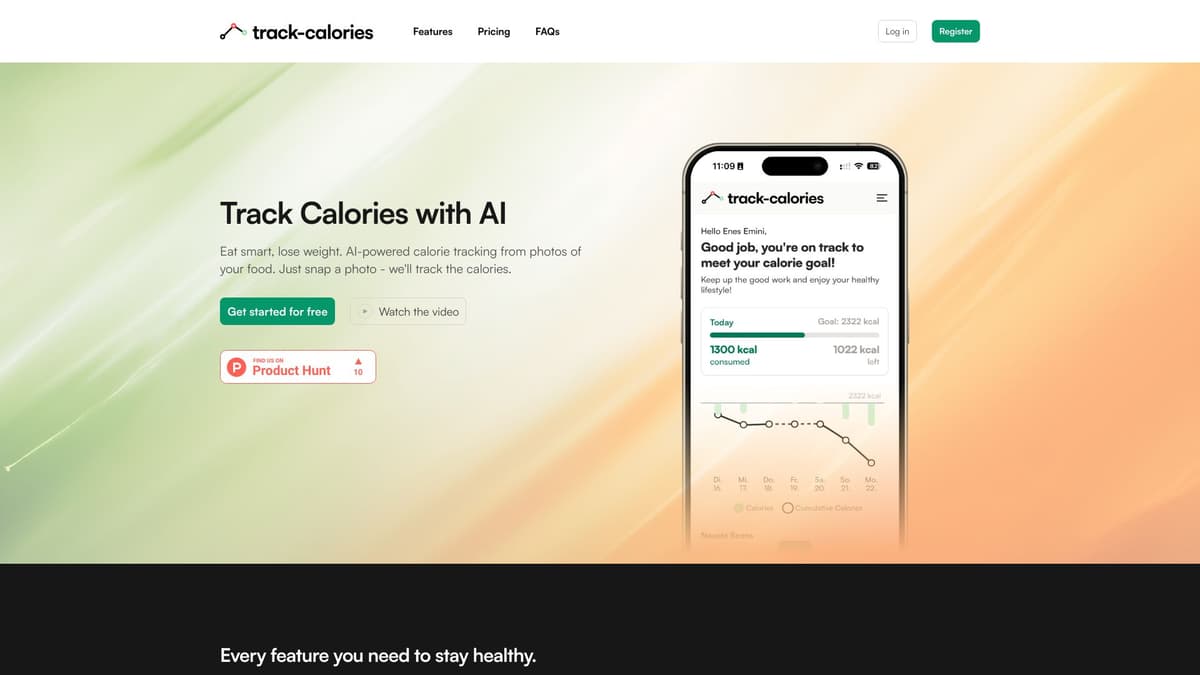 Track Calories screenshot 1
