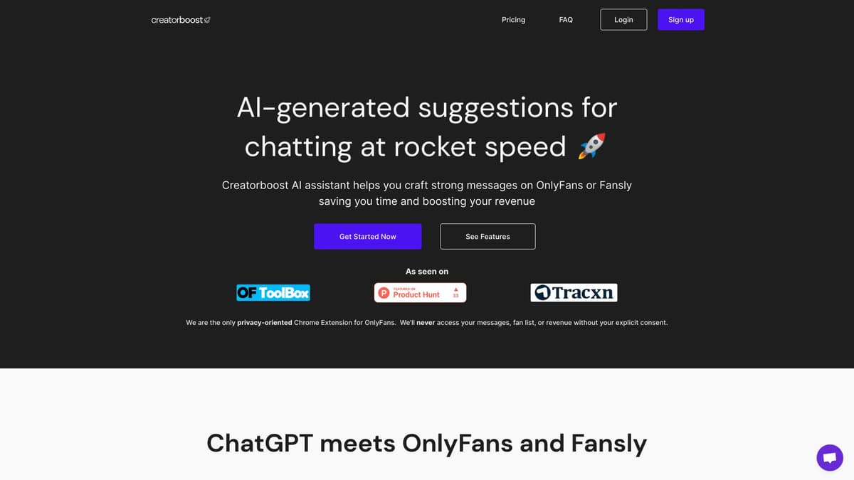 Creatorboost screenshot 1