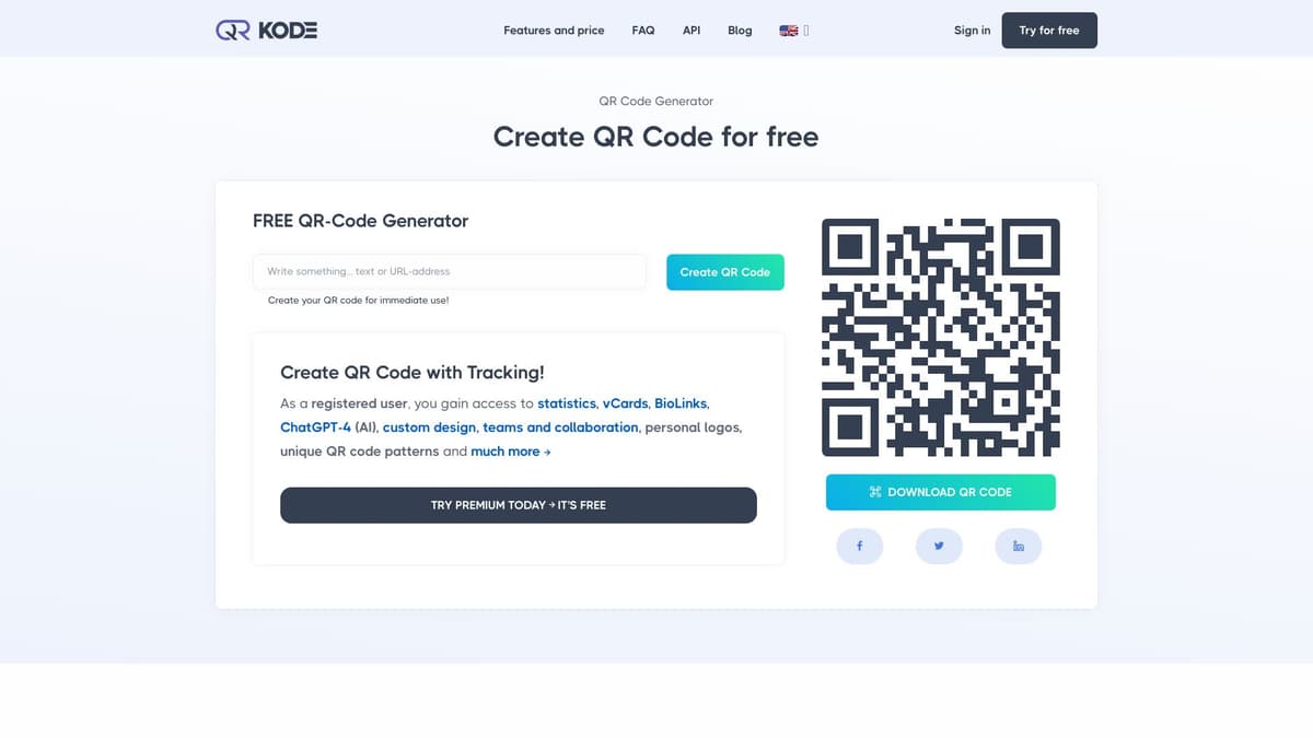 QR-Kode.no screenshot 1