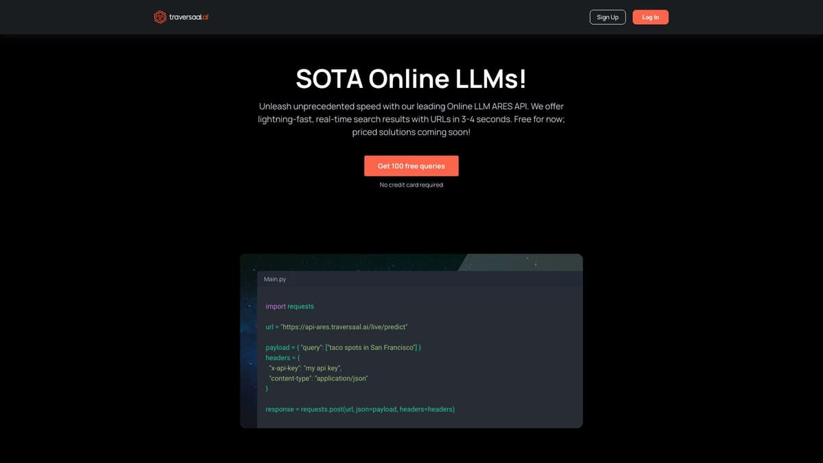 Traversaal.ai screenshot 1