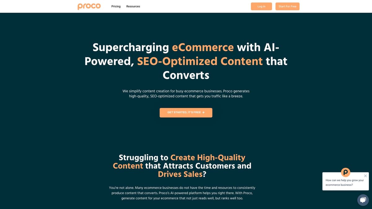 Proco AI Finance Team screenshot 1