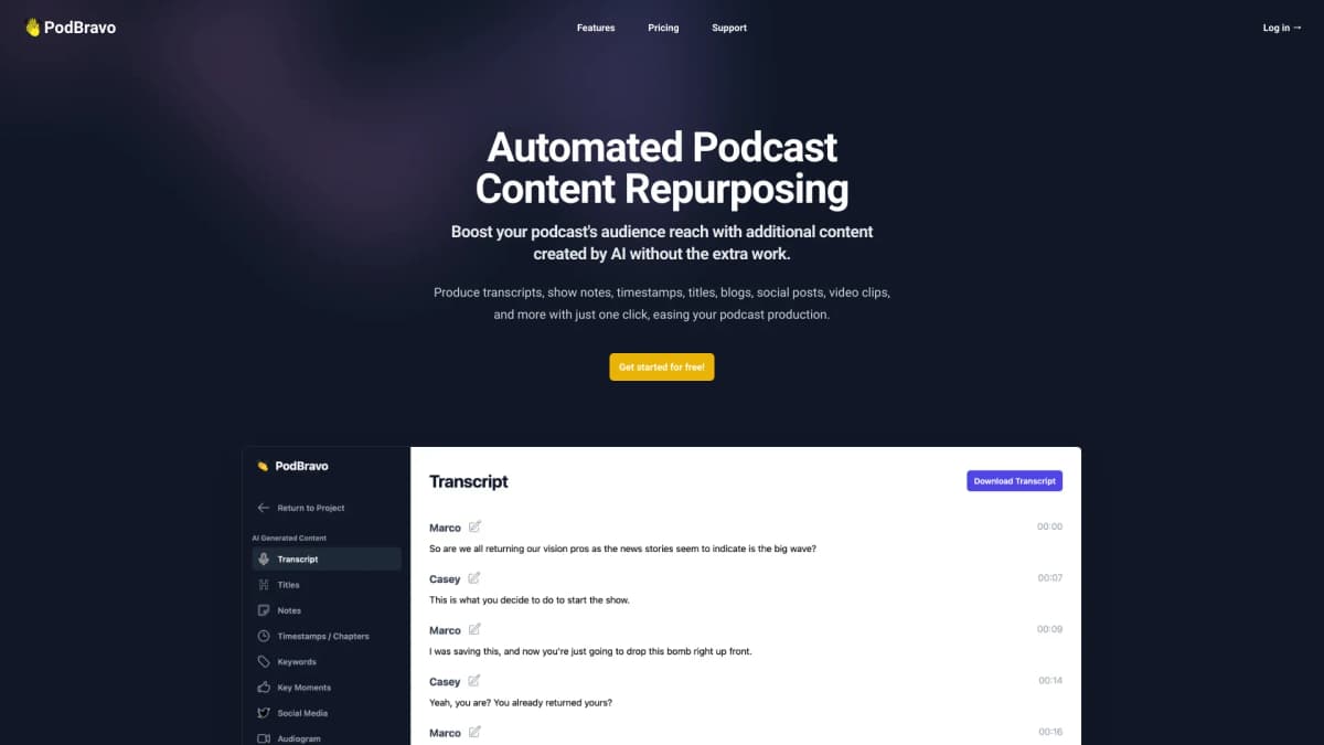 PodBravo screenshot 1