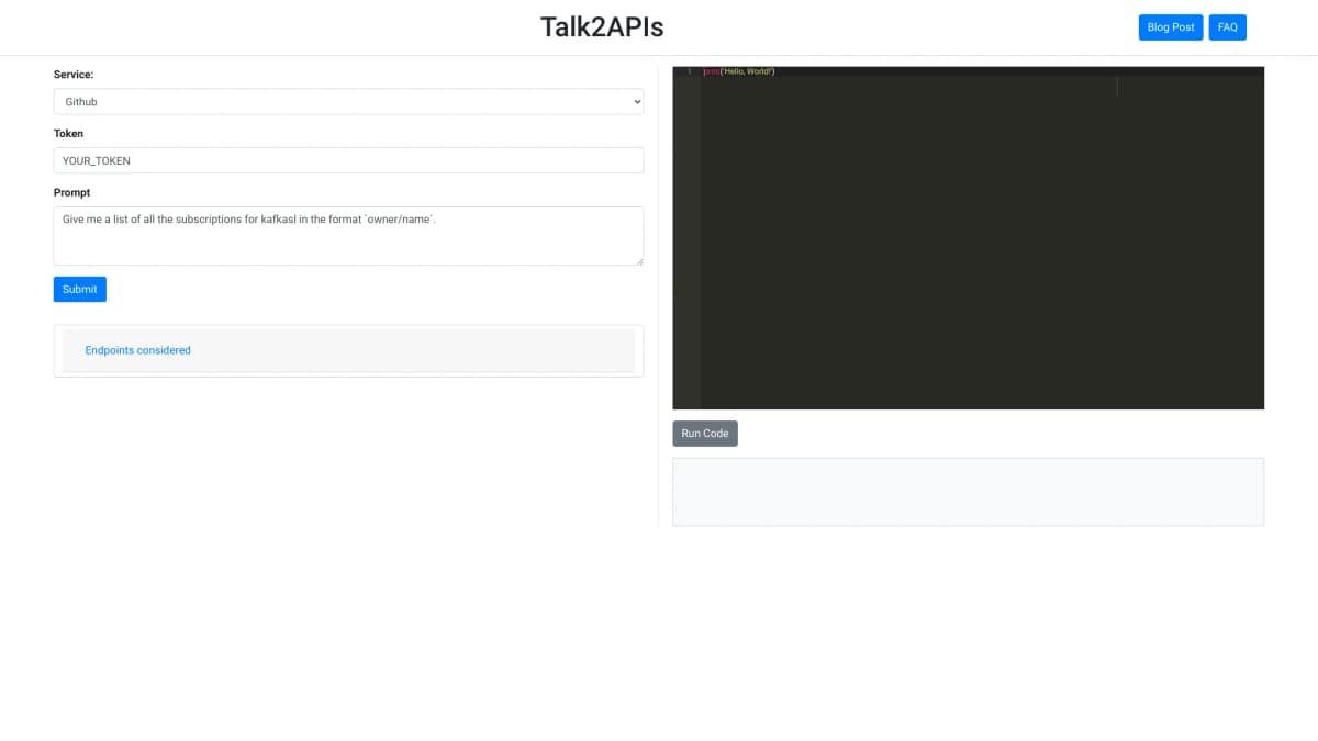 Talk2Apis screenshot 1
