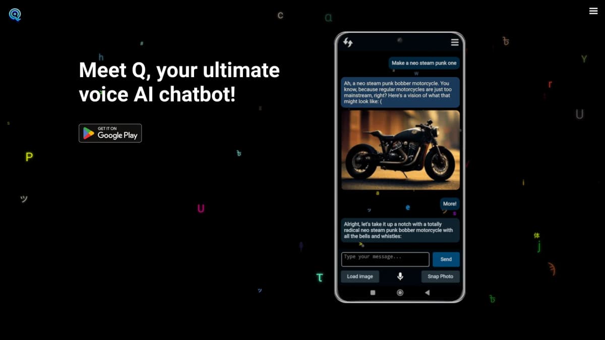 Q AI Chatbot screenshot 1