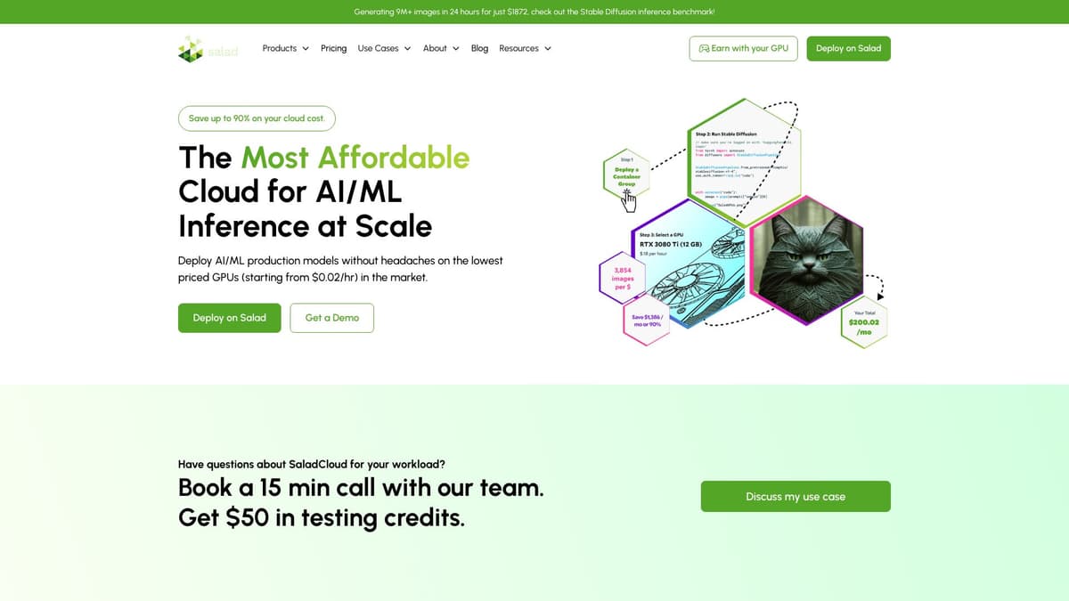 SaladCloud screenshot 1