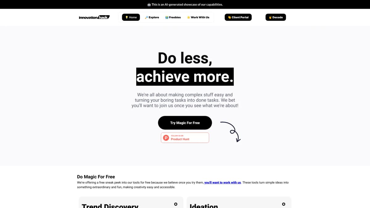 InnovationHack screenshot 1