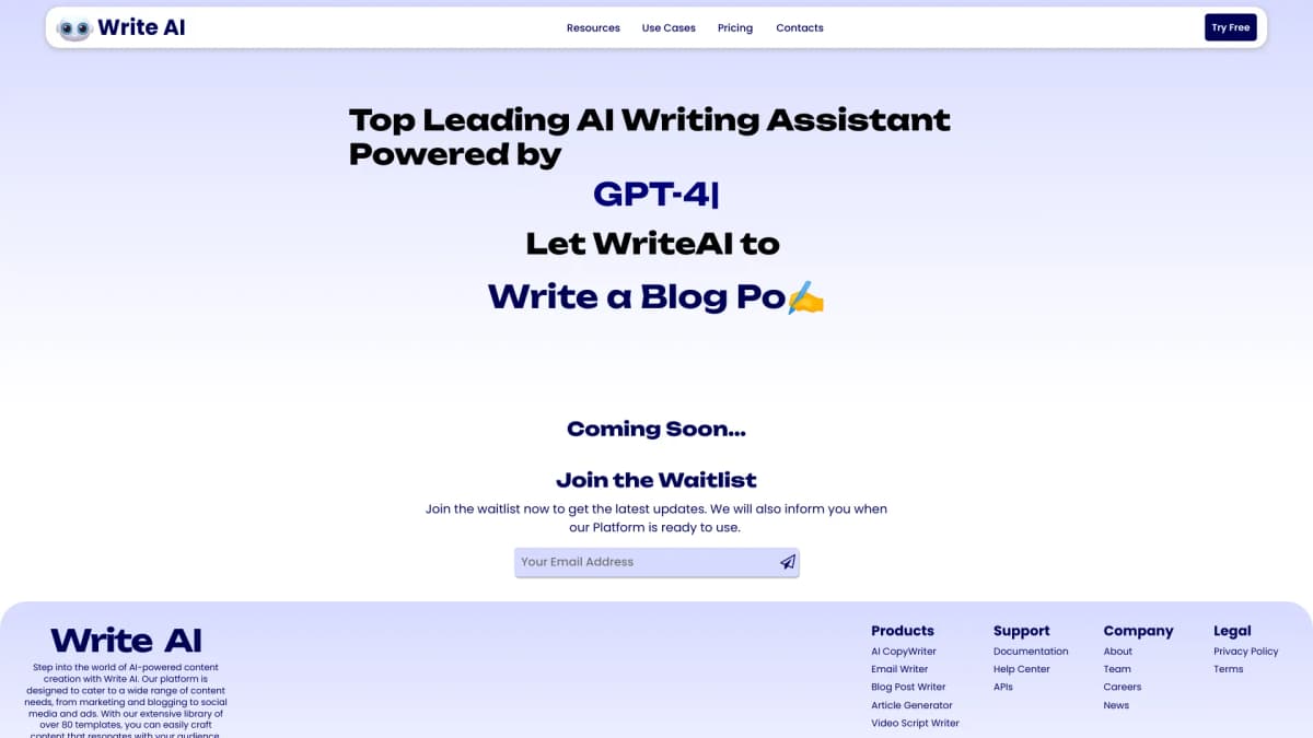WriteAI.me screenshot 1
