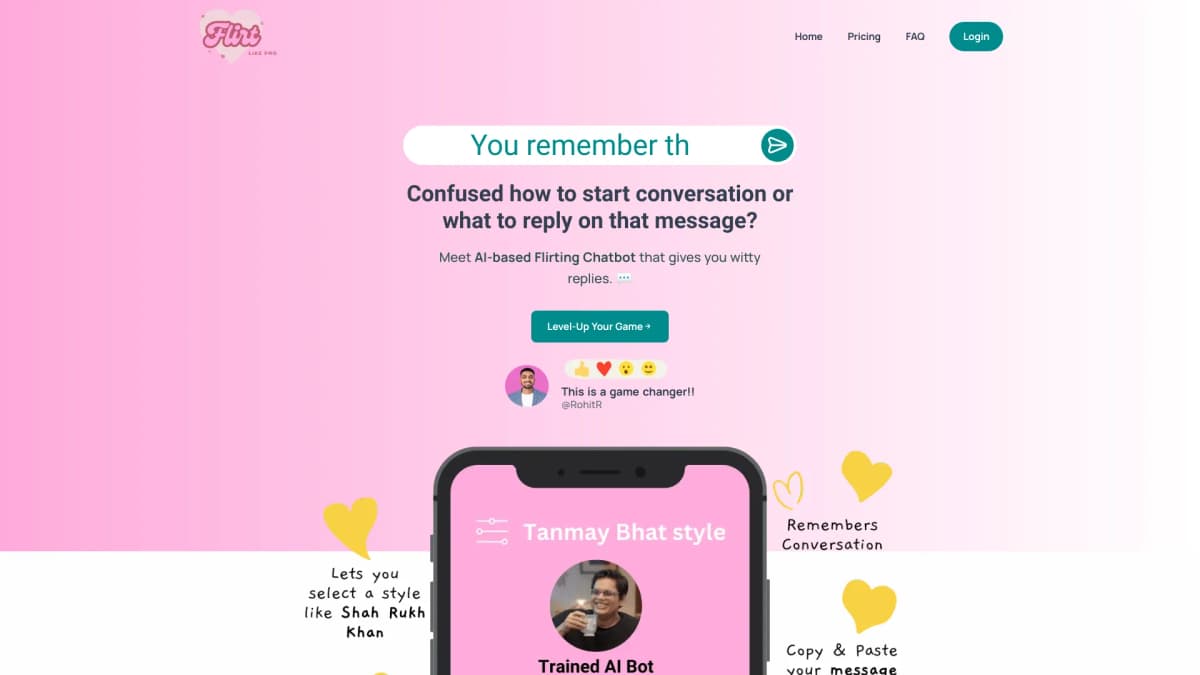 FlirtLikePro screenshot 1