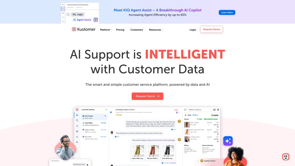 Kustomer screenshot 1