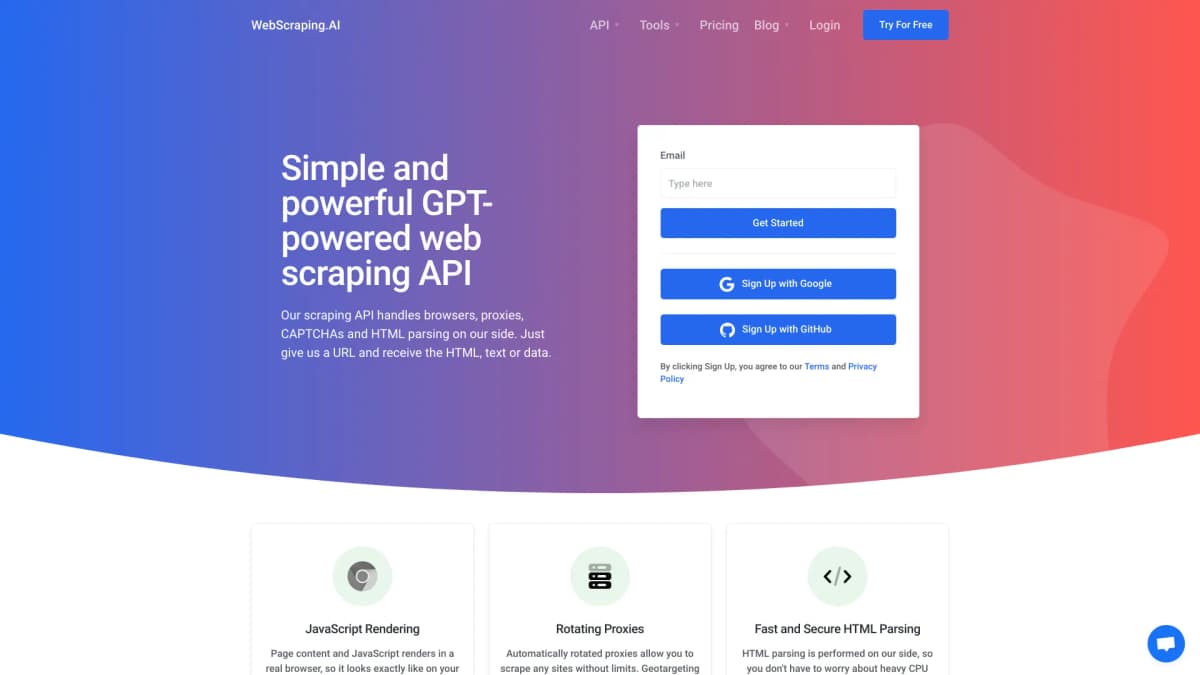 WebScraping.AI screenshot 1