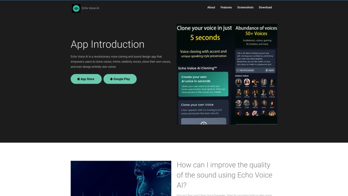 Echo Voice AI screenshot 1