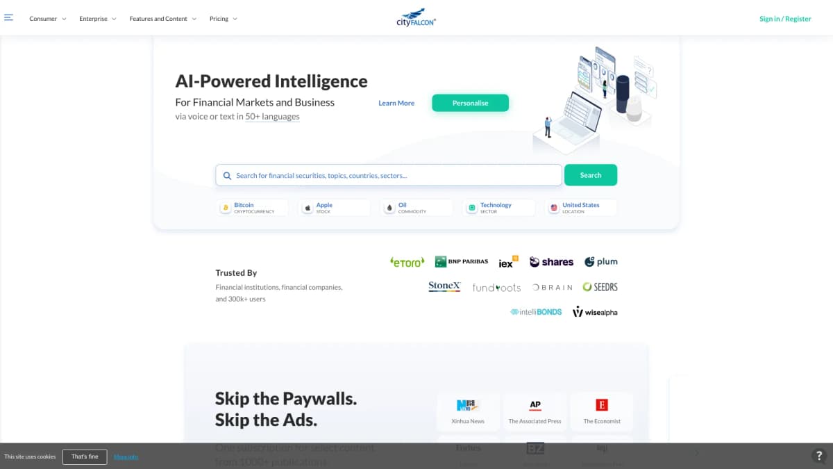 CityFALCON screenshot 1