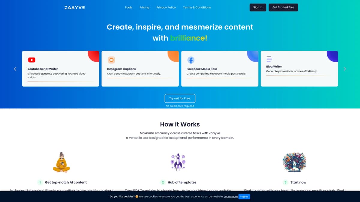 Zaayve screenshot 1