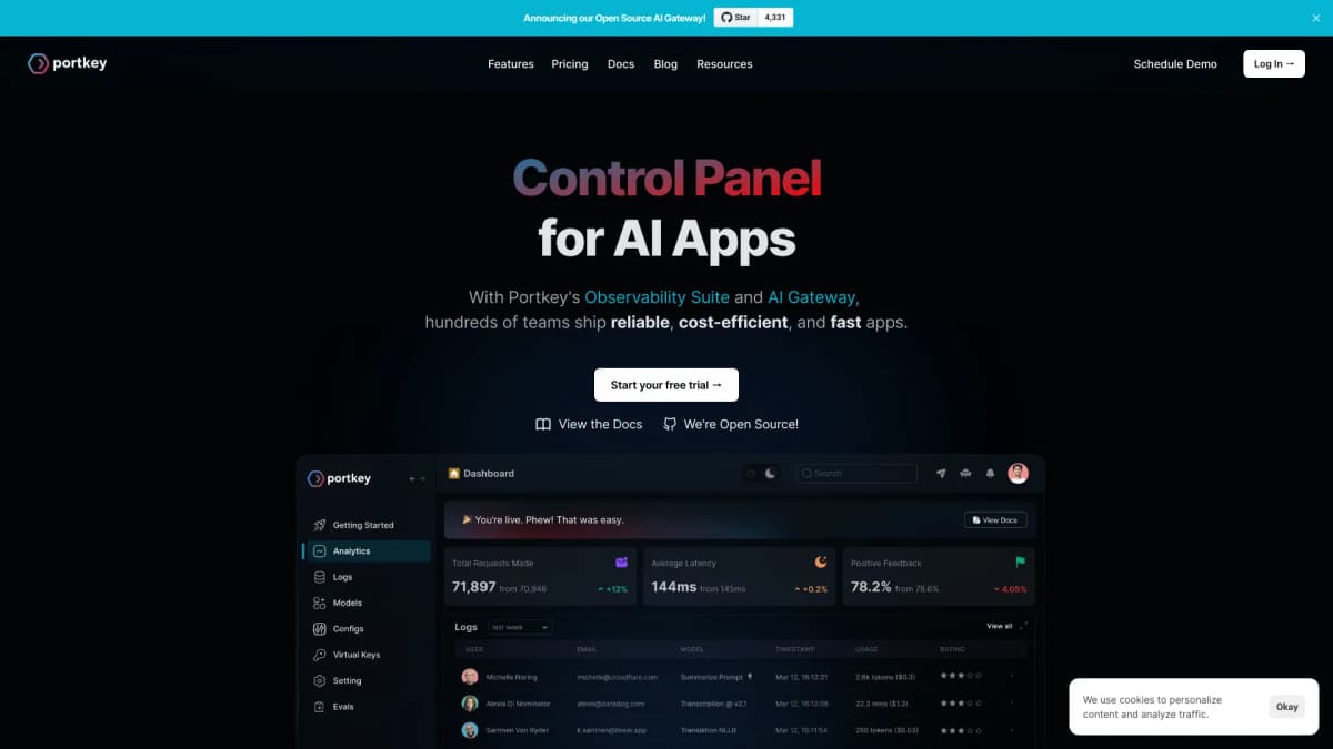 Portkey screenshot 1