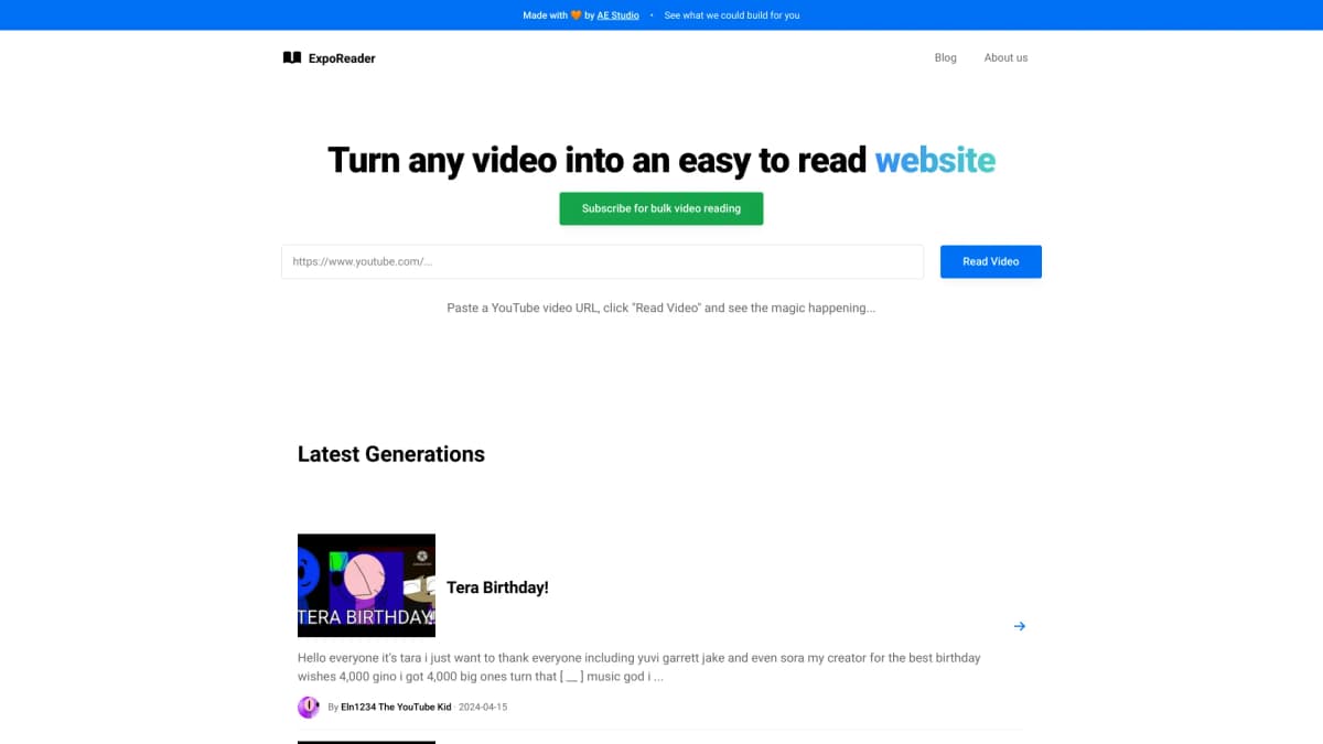 ExpoReader screenshot 1