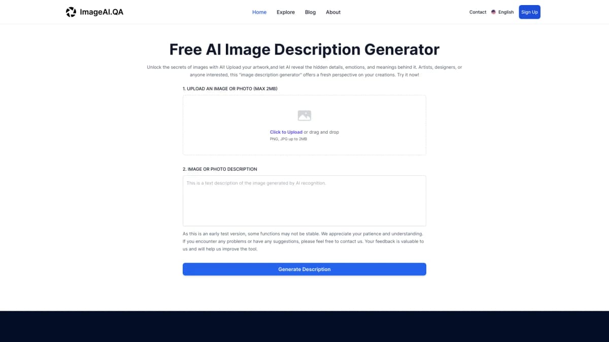 Image Describer screenshot 1