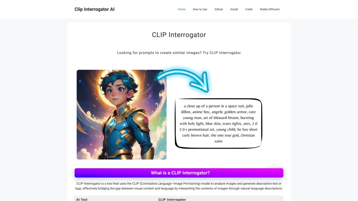 CLIP Interrogator AI screenshot 1